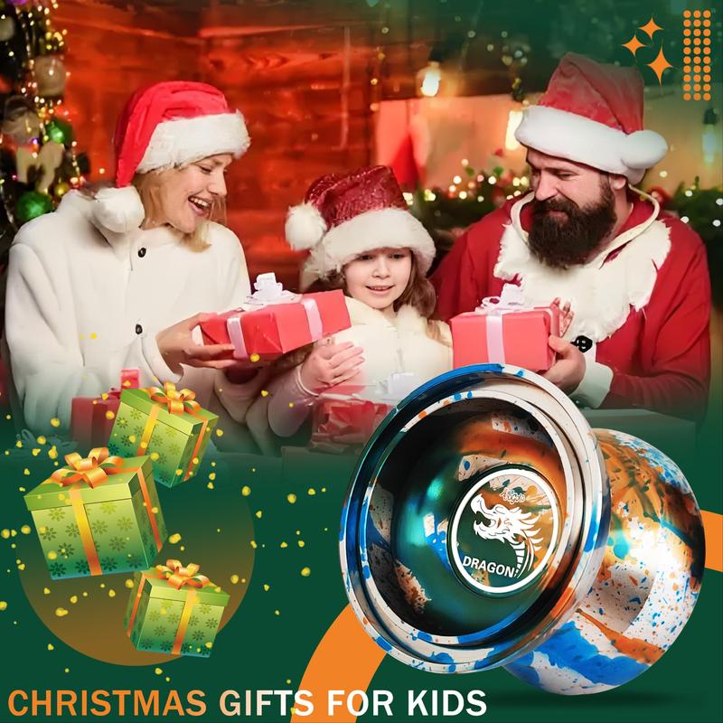 Beginner Long-Lasting Competition Yoyo Ball, Professional Aluminum Alloy Trick Yo-Yo, Advanced Sleep Training Toy for Kids & Adults