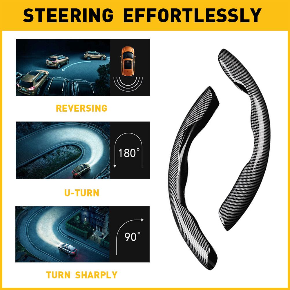 AUXITO 37cm -38cm 15" Steering Wheel Cover Faux Leather For Acura Carbon Fiber AUXITO 37cm -38cm 15" Steering Wheel Cover Faux Leather For Acura Carbon Fiber