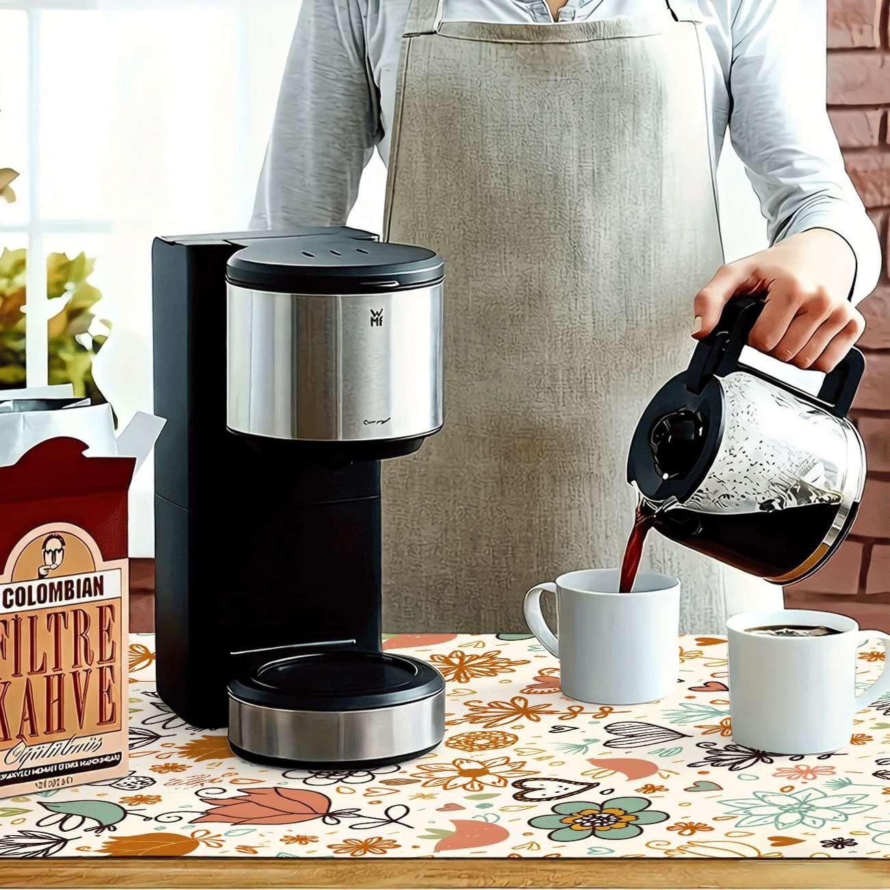 Multi-Functional Table Mat, Rubber Coaster, Easy Clean, Water Absorbent, Non-Slip, Durable, Protects Tabletop, Ideal for Kitchen and Bedroom