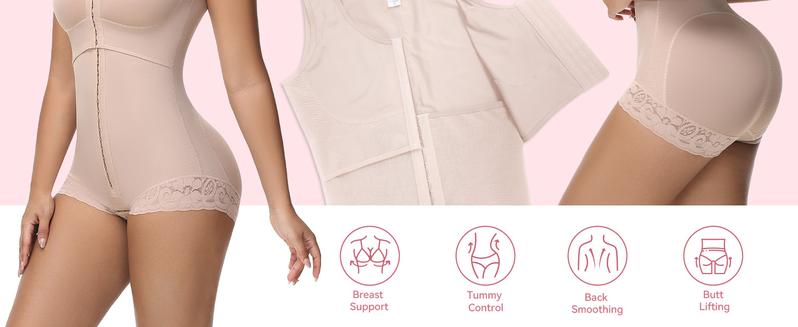 JOSHINE SHAPER  Bodysuits for Womens Shapewear Tummy Control Plus Size Fajas Stomach Shapewear