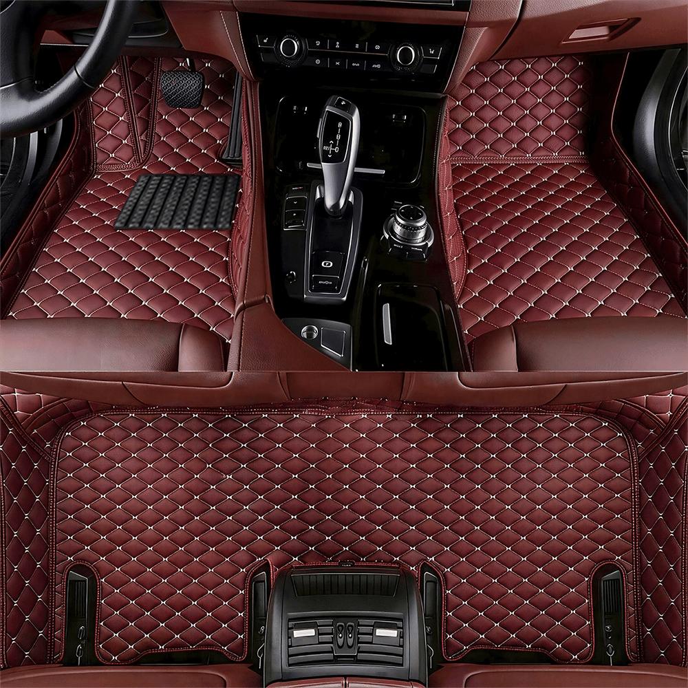 For BYD Seal 06 EV/DM-i PU leather left-hand drive car floor mat, 360 degree protection, car interior accessories, suitable for heavy weather, quick disassembly, cleaning and installation for daily use Automotive floor mats