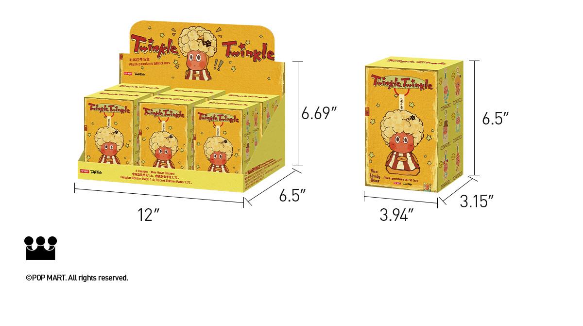 POP MART Twinkle Twinkle Be a Little Star Series - Plush Pendant Blind Box,Surprise Gift