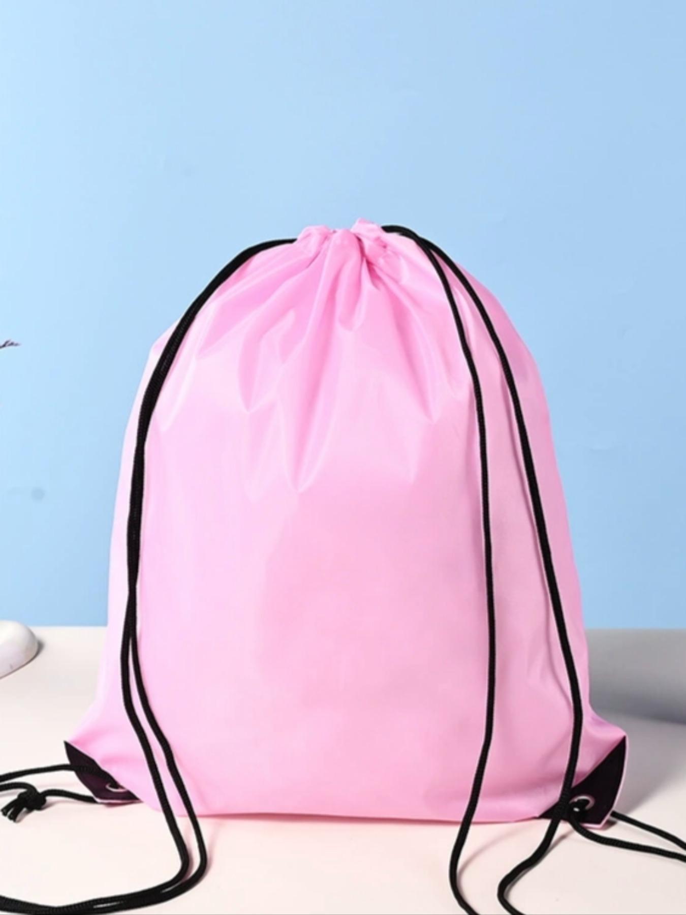 Customizable 210D Polyester Drawstring Bag, Oxford Cloth Backpack, Sporty Shoulder Bag, Ready Stock, Pull Cord Design