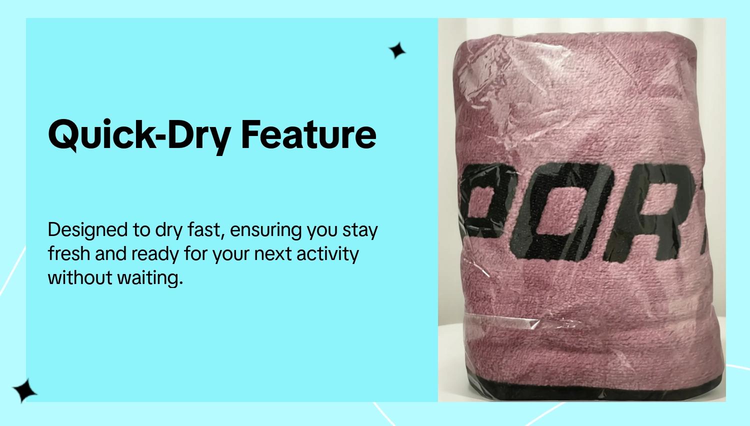 Ultra-Soft Microfiber Sports Towel for Adults, Quick-Dry High Absorbency Gym and Yoga Towel, Modern Design for Fitness Running Outdoor Activities