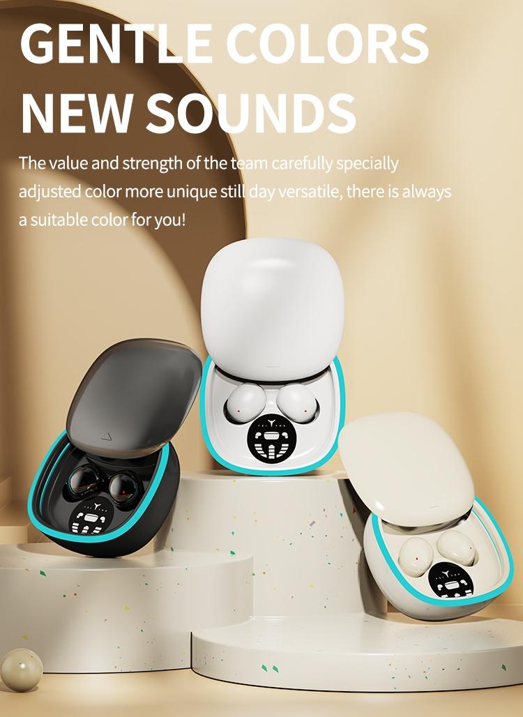 Ultra Small Mini Wireless Earphones, True Wireless, Noise Cancelling, High Fidelity Sound, Touch Control, USB-C Charging, Ideal for Running and Sleep