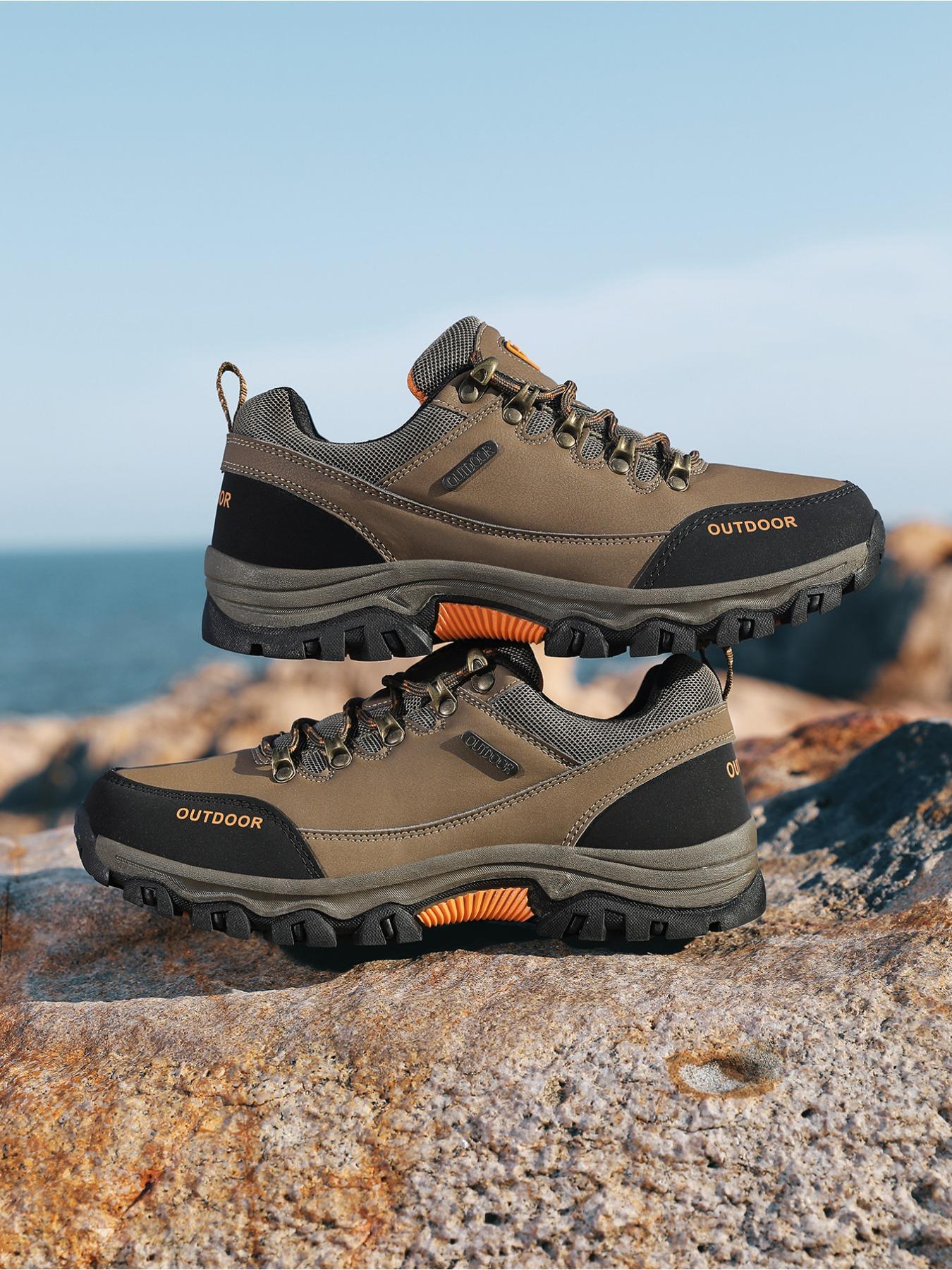 Men's Outdoor Hiking Shoes, Autumn/Winter Sneakers for Men and Teens, High Quality Wear-Resistant Casual Outdoor Shoes, Thick-Soled Couple's All-Season Fashion Hiking Shoes