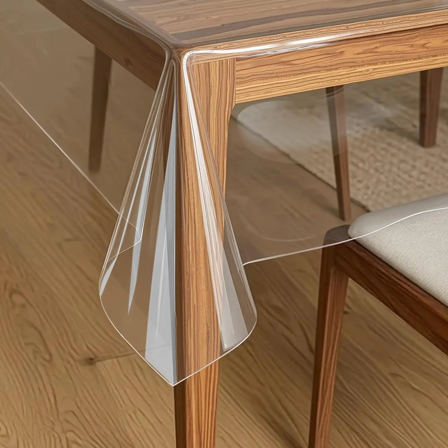 Clear Plastic Table Cover Protector 54 x 72 Inch