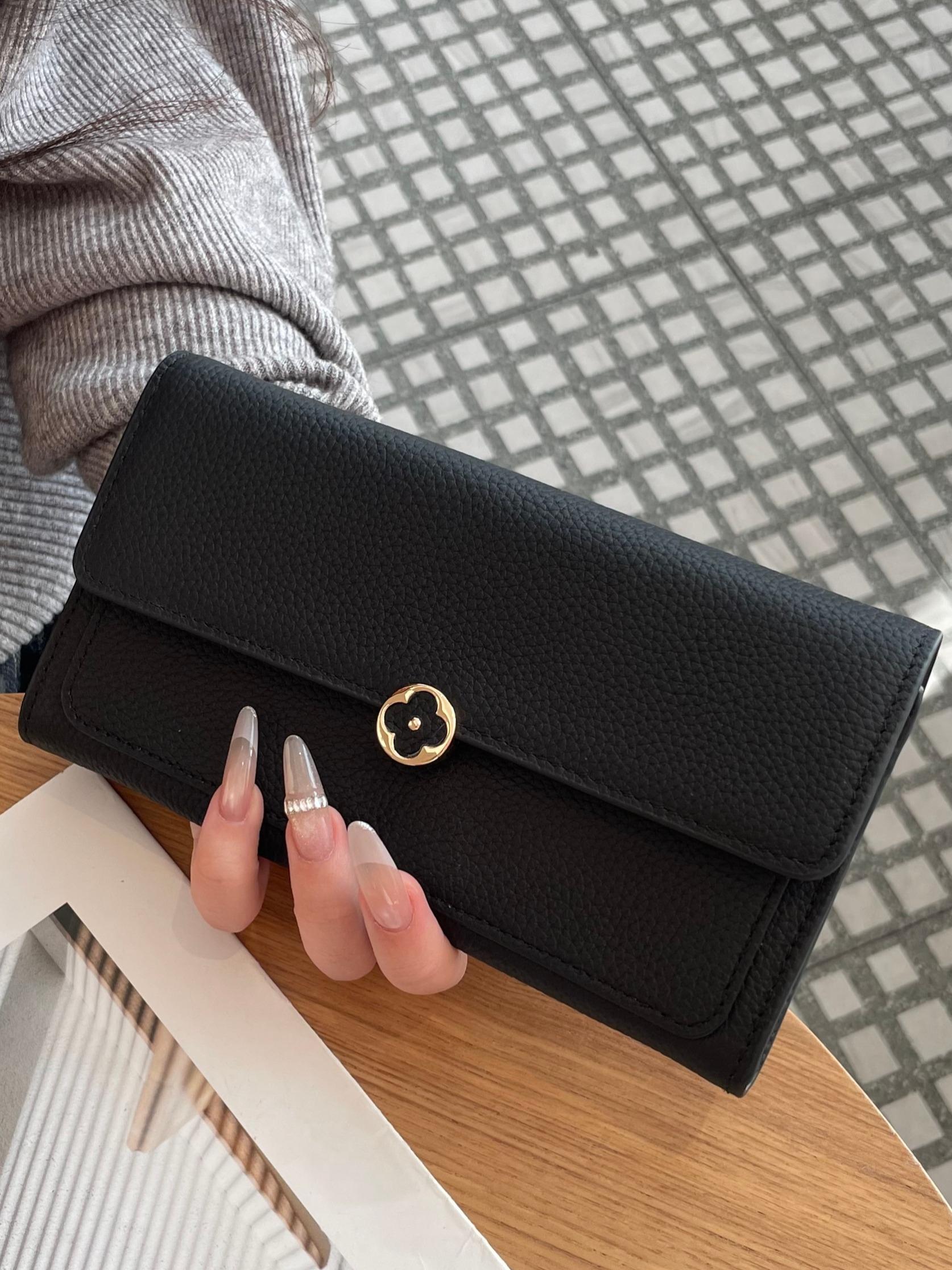 Women's New Full Leather Long Wallet, Cross-Border First Layer Cowhide Handbag, Genuine Leather Clutch Purse, Stylish and Durable