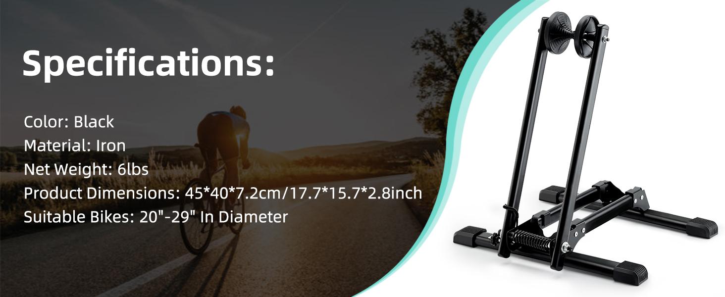 ROCKBROS Foldable Bike Stand for 20"-29" Wheels - Indoor & Outdoor Bike Holder