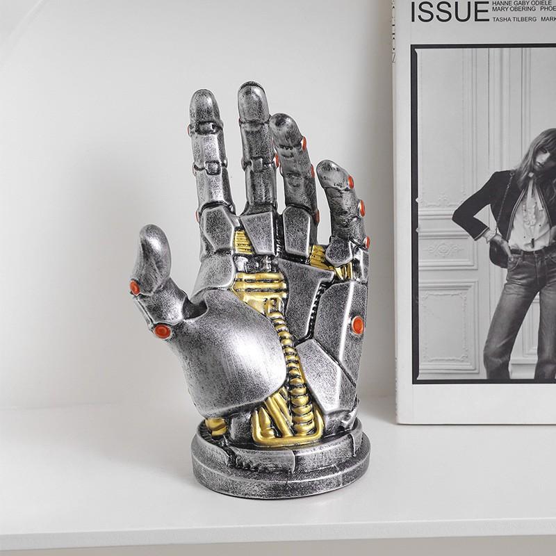 Cyberpunk Mechanical Hand Game Controller Stand, Ring Bracelet Holder, Photo Background Decor, Xbox Switch Console Accessory