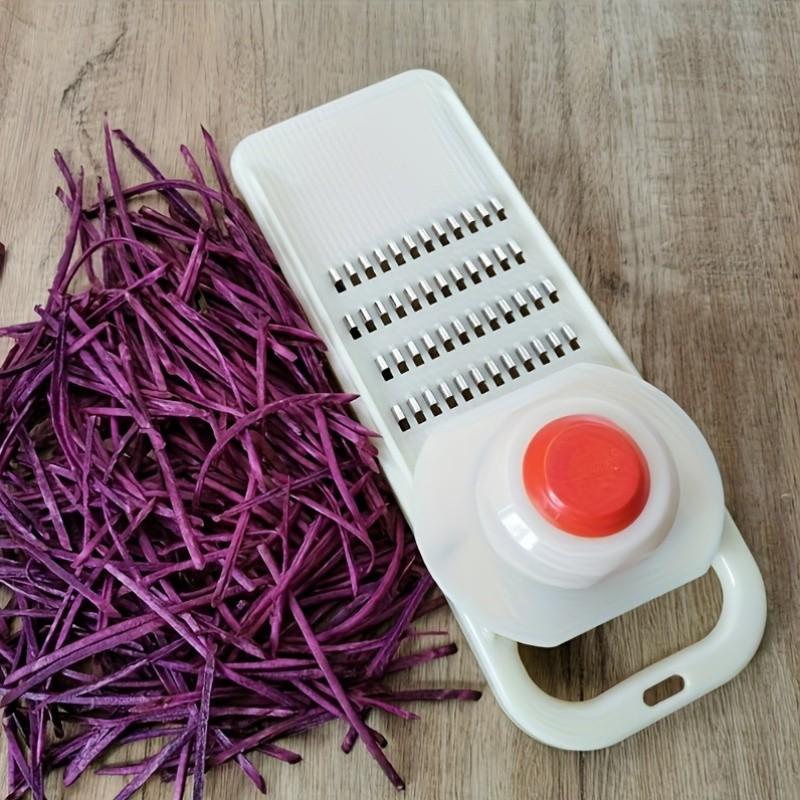 Multifunctional Manual Vegetable Slicer Shredder, Household Kitchen Cutter for Cucumber, Radish, Potato, Zucchini, Hand‑held Vegetable Shredding Tool for Home Cooking