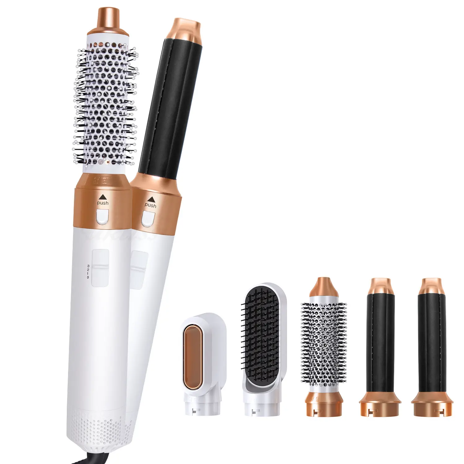 5-in-1 Hot Air Comb Multifunctional Air Curler High-Speed High-Power Hair Dryer Curler Straightening Comb Constant Temperature
