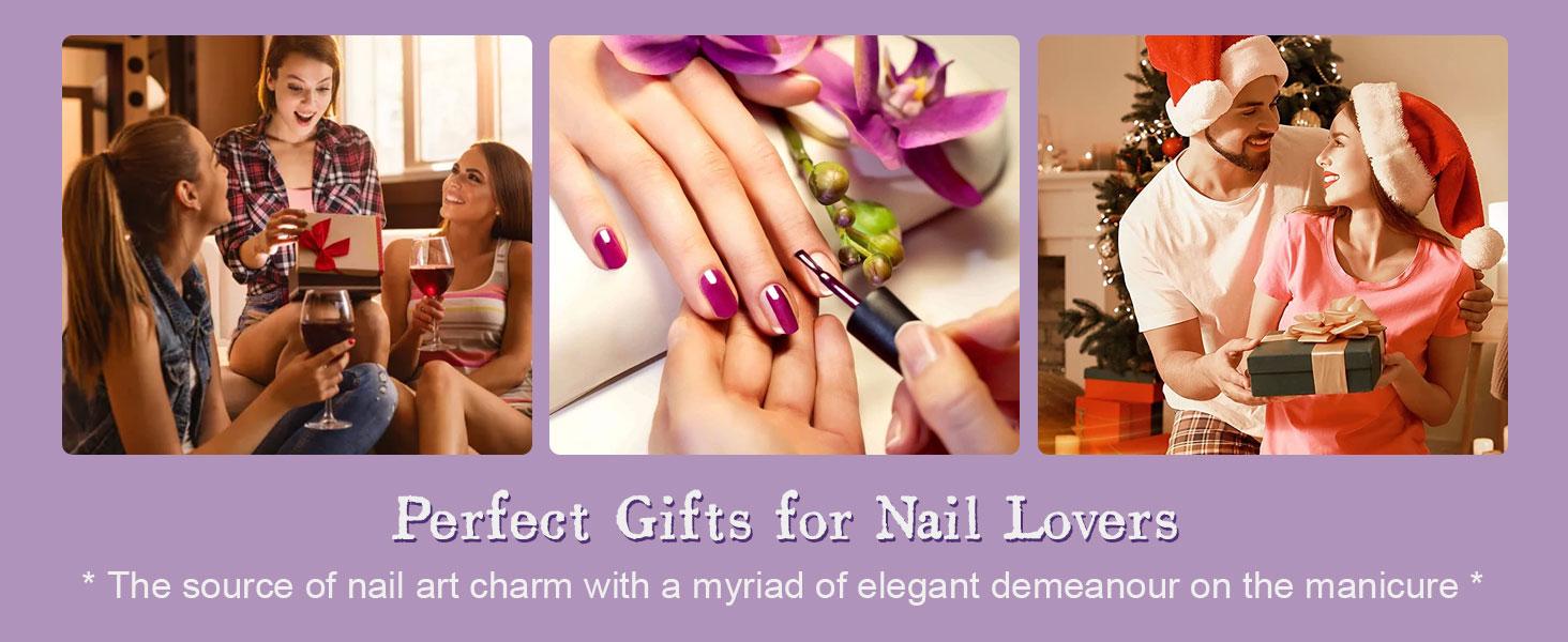 JODSONE Gel Nail Polish Starter Set 100 Pieces Multi-color Gel Nail Polish with Colors Nail Salon Home Self Use Nail Gel Colorful In Shine for Mother's day gifts