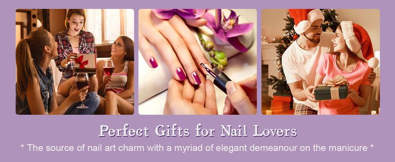 JODSONE Gel Nail Polish Starter Set 100 Pieces Multi-color Gel Nail Polish with Colors Nail Salon Home Self Use Nail Gel Colorful In Shine for Mother's day gifts