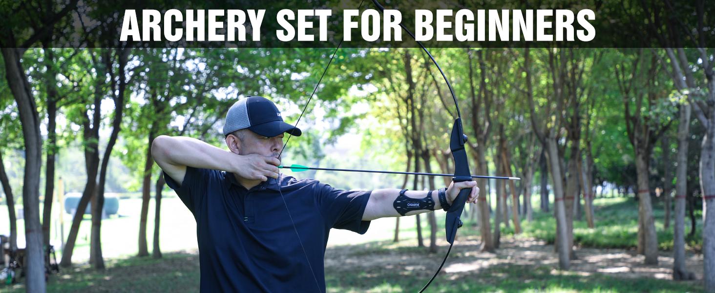 Archery Takedown Recurve Bow and Arrow Set for Adults/Beginners/Youth |   Left & Right Hands, 20/30/40 Pounds, Complete Archery Set