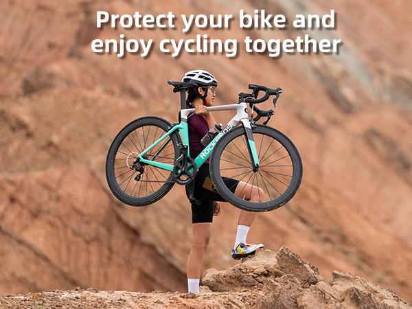 ROCKBROS Bike Tool Kit with Tire Pump, Multi-Function Tool, Patches, Portable Repair Bag