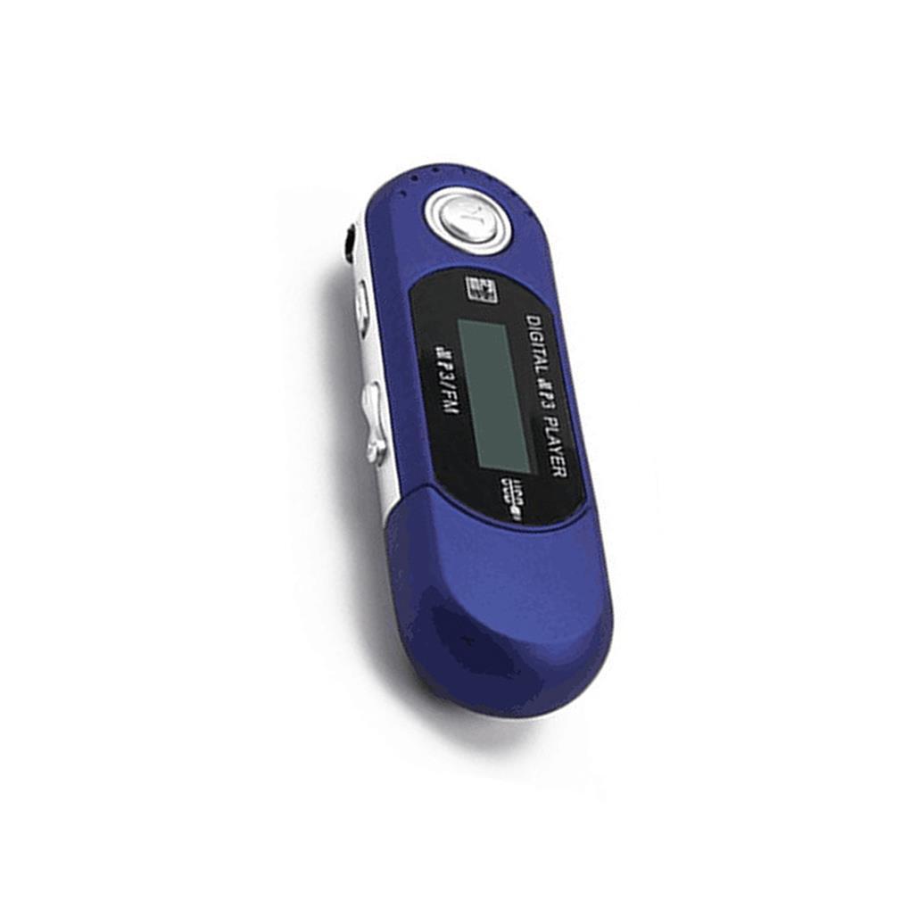 Plastic Silver Portable Digital MP3 Player - USB 2.0 Flash Drive, Lossless Sound, Multilanguage LCD Display, 3.5mm Audio Jack, Automatic Shutdown Function