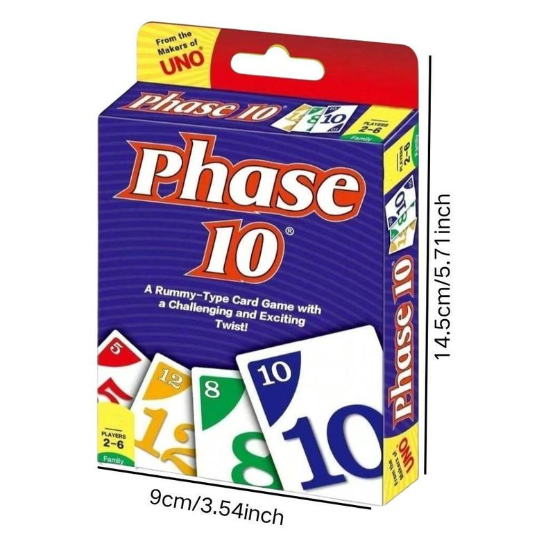 Uno Flip Card Game Phase 10 Theme Social Board Party Game, Kids Toy, Fun Family Game, Perfect for Parties and Gatherings Uno Flip Card Game Phase 10 Theme Social Board Party Game, Kids Toy, Fun Family Game, Perfect for Parties and Gatherings