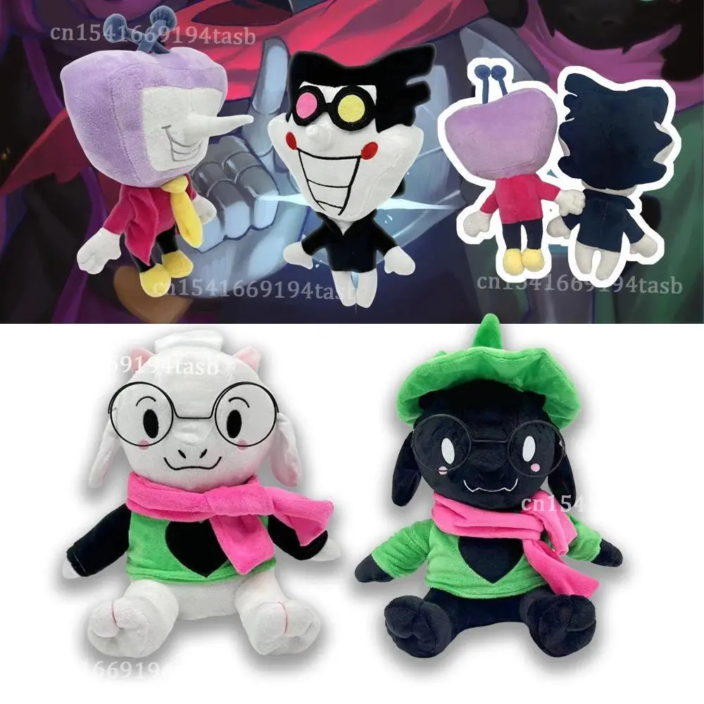 TreasuringU New Deltarunes Plush Toys Kawaii Ralsei Plush Stuffed Toys Tenna Stuffed Doll Plushie Birthday Gifts