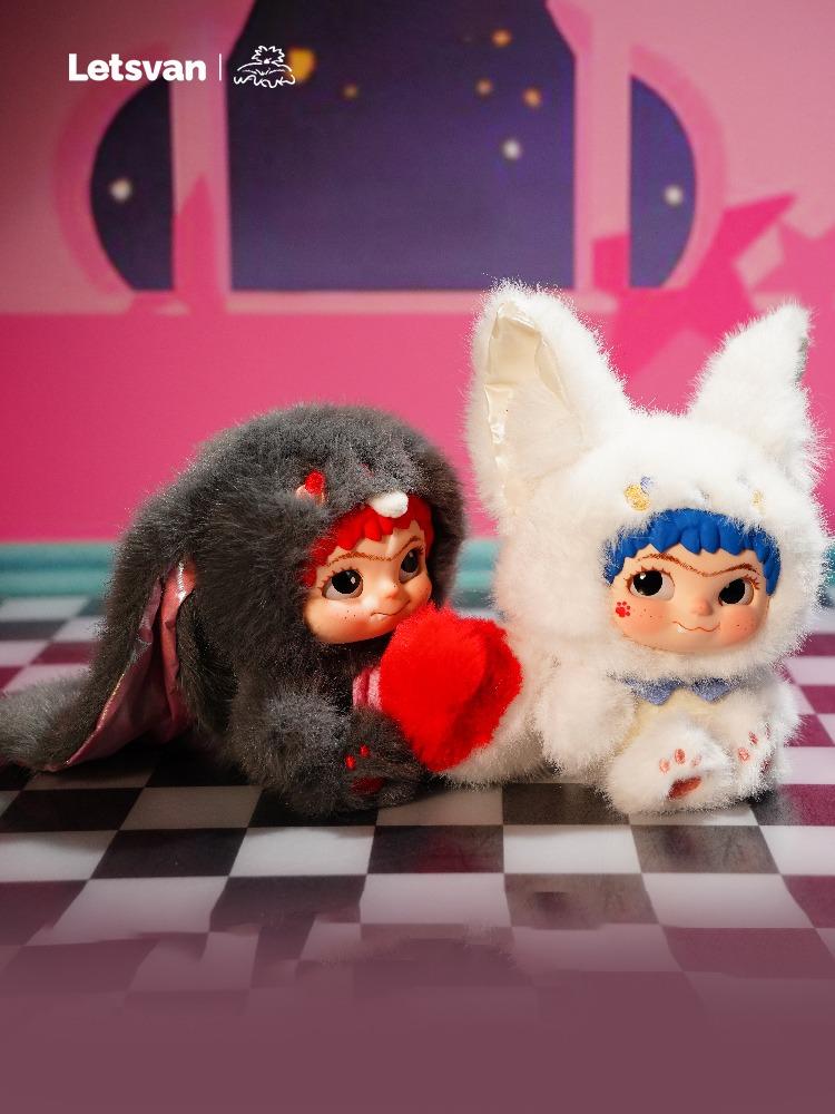 WAKUKU-Fox Mimi Mimi Trick Diary Series Figure Blind Box - Cute Plush Toys, Surprise Gifts for Friends,Suitable as Gifts for Girls Back to School