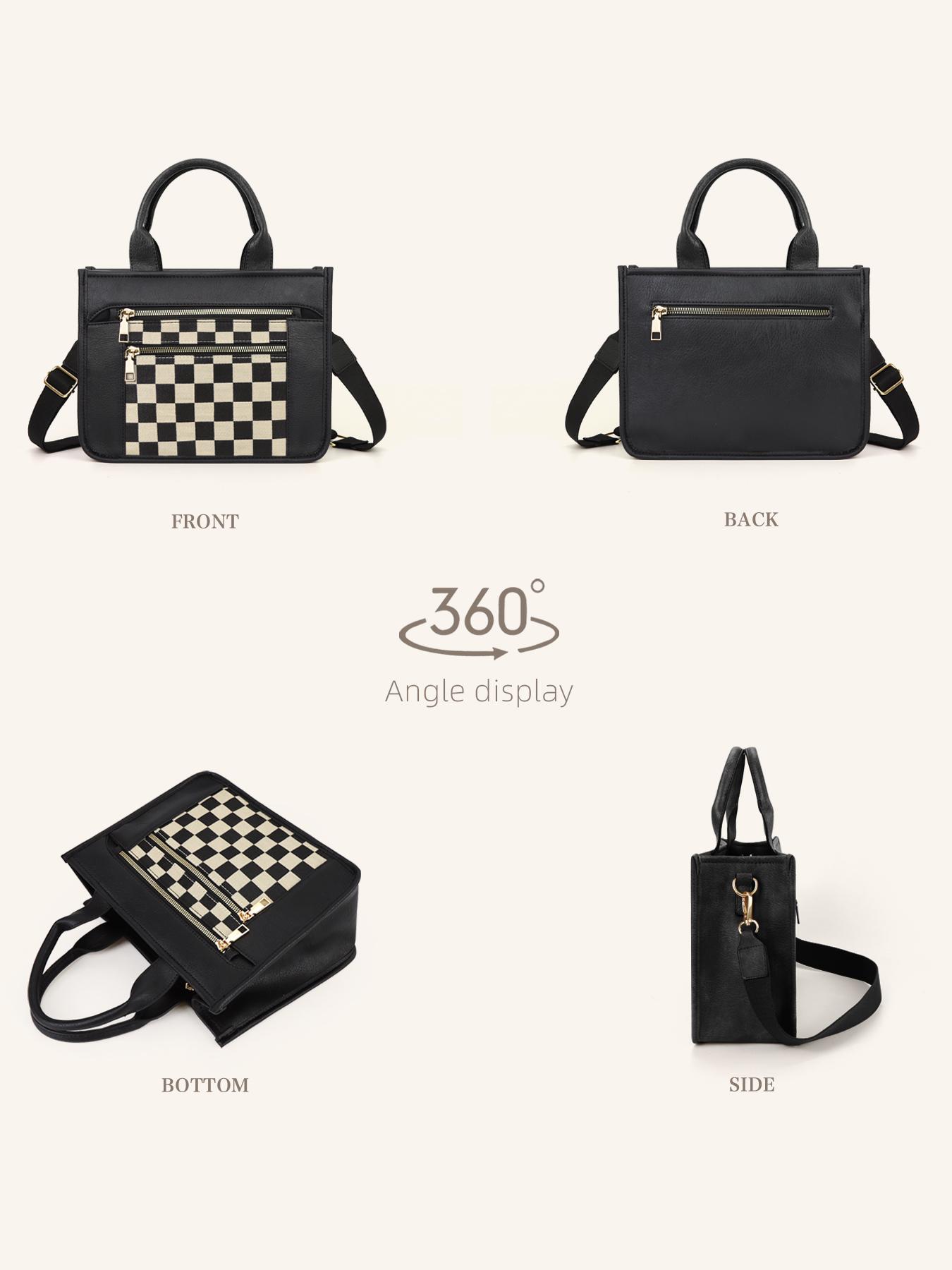 Women's Tote Bag, Fashionable Shoulder Bag for Daily Used, Casual Trendy Versatile High-quality Daily Commuting Bag, Girl Fashionable Bag, PU Tote Satchel, Classic Shoulder Bag