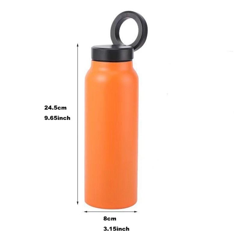 Stainless Steel Insulated Sports Water Bottle, 24oz Large Capacity Leak-Proof Design, Outdoor Adventure Compatible with Magsafe, Insulated Travel Drinkware, Leakproof Insulated Tumbler, Leakproof Insulated Container