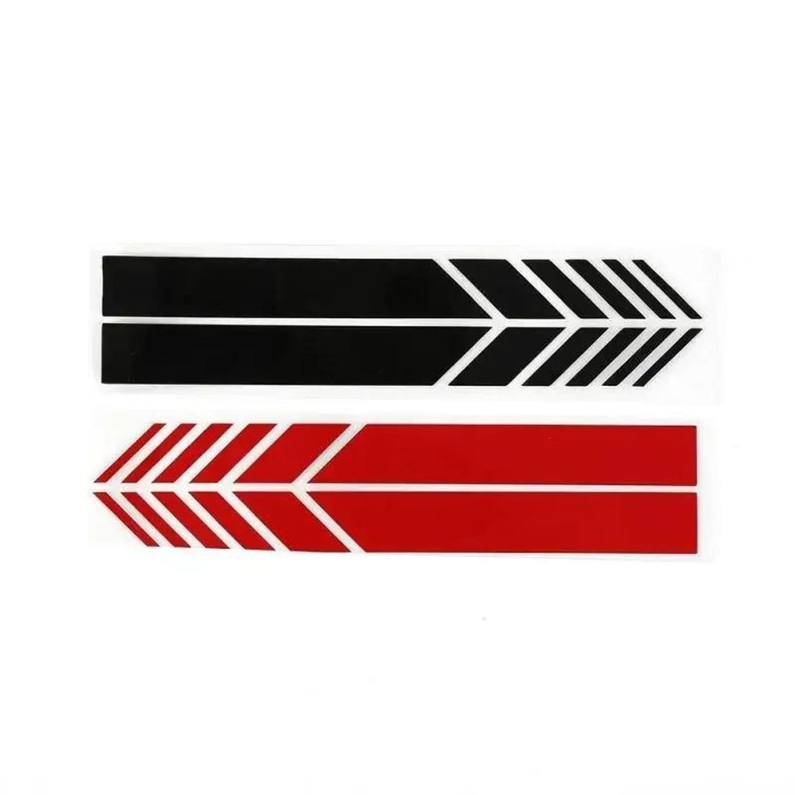 Non-Fading Car Racing Stripe Sticker Decal for Side Rear View Mirror, Fashion Color Car Styling Decor