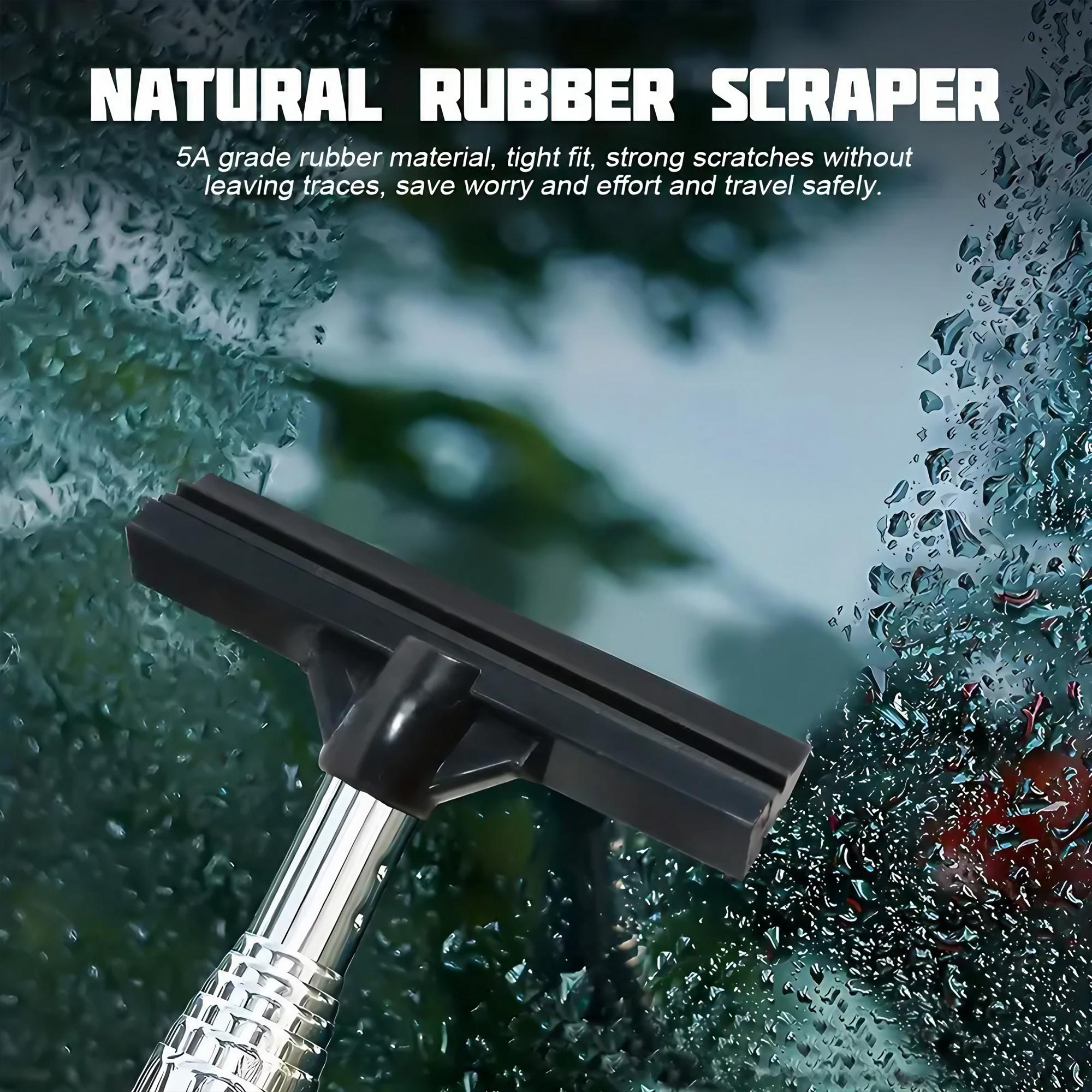 Manual Windshield Cleaning Wiper Portable Telescopic Car Glass Scraper Anti-Fog Water Remover Anti-Slip Emergency Driving Window Tool