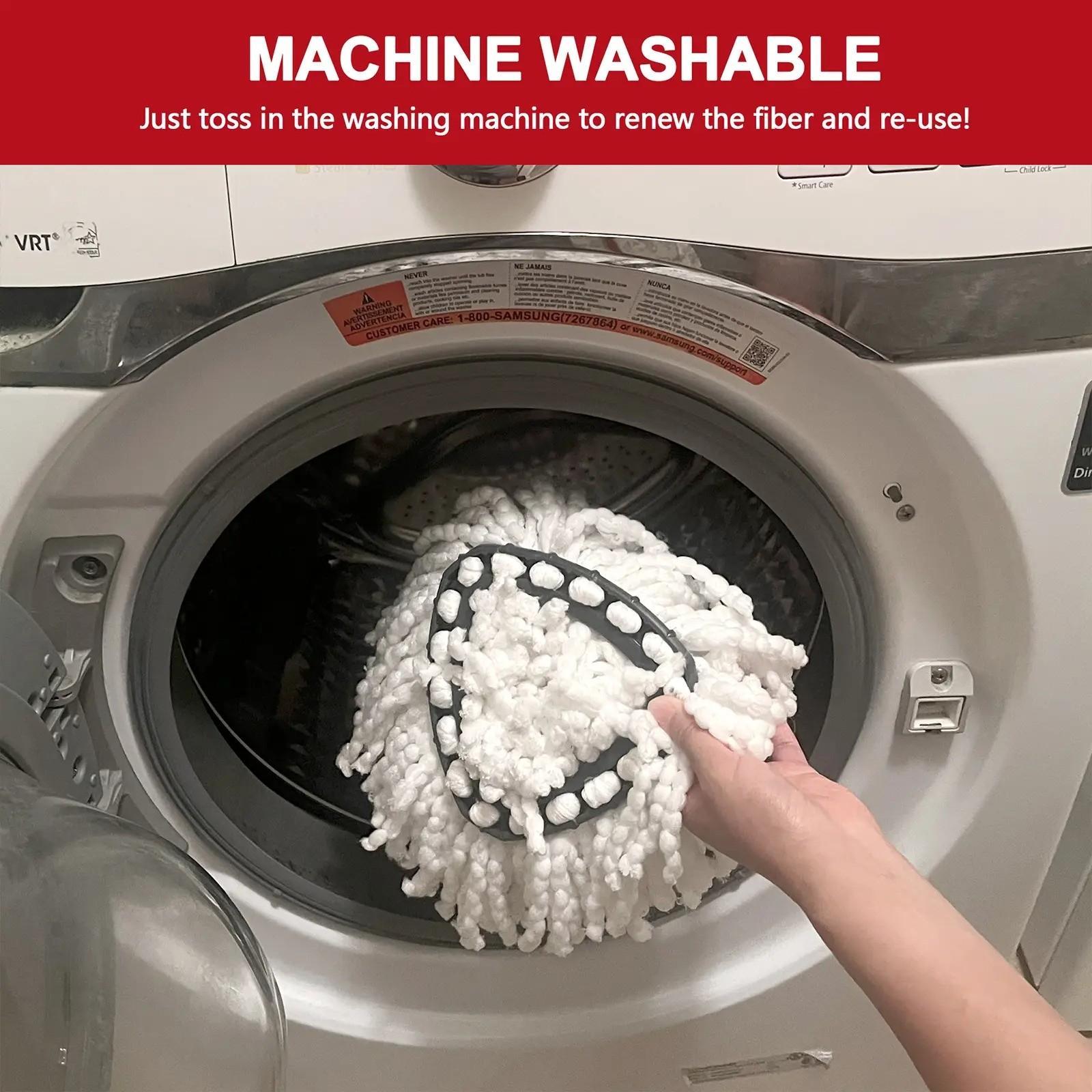 Mop Replacement Heads for O-Ceda Mop Replace Head EasyWrin Spin Mop Heads Replacements, Microfiber Spin Mop Refills, Easy Cleaning Mop Head Replacement, Smooth