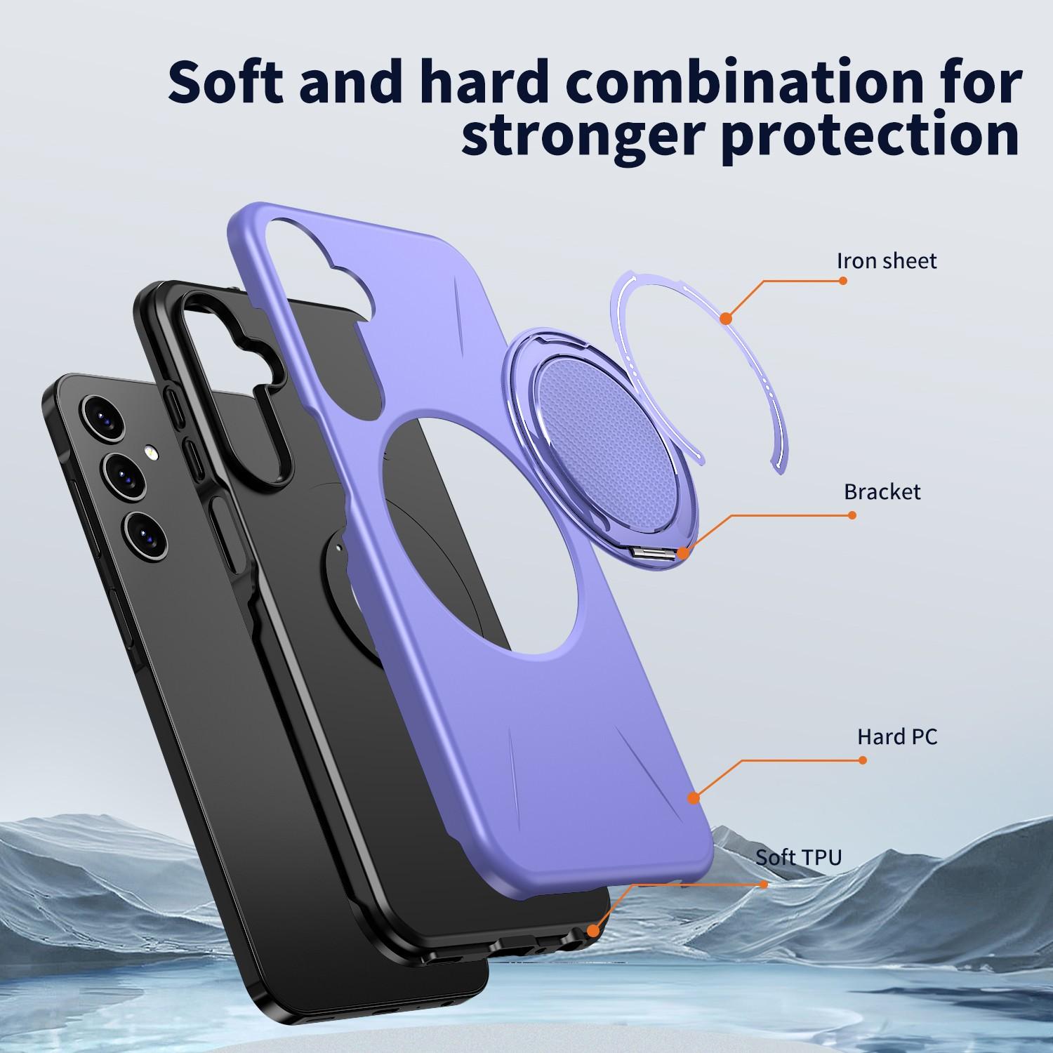 Magnetic Charging Phone Case for A25 5g, Protective Stand Holder, Durable Design, Perfect Fit, Essential Accessory for Daily Use