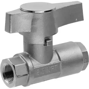 DN10 Ball Valve Pressure Washer,3/8" High Pressure Washer Shut Off Valve Fits for Pressure Washer Gun & Hose,304 Stainless,1Pcs