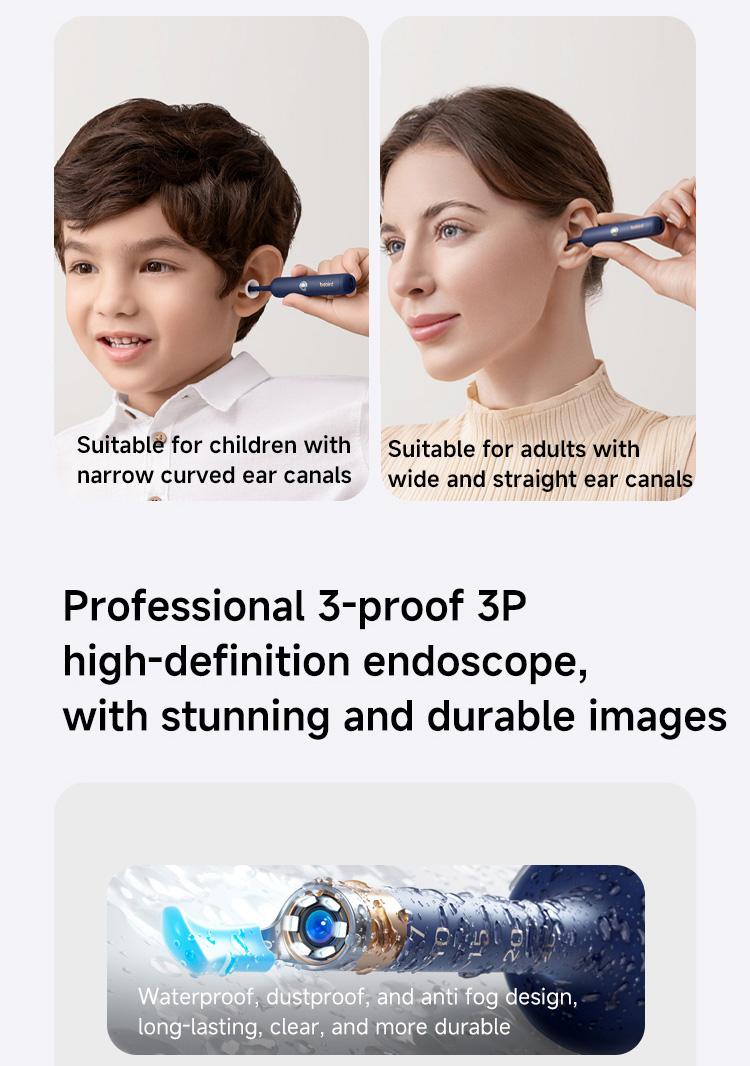 【For Pros】Smart Ear Cleaning Tool, 1 Box Ear Wax Removal Tool with 12pcs Tip, Portable Ear Wax Cleaner, Ear Wax Cleaning Kit, Ear Waxing Cleaning,  Ear Wax Removal Kit Earwax Remover ear wax removal tool