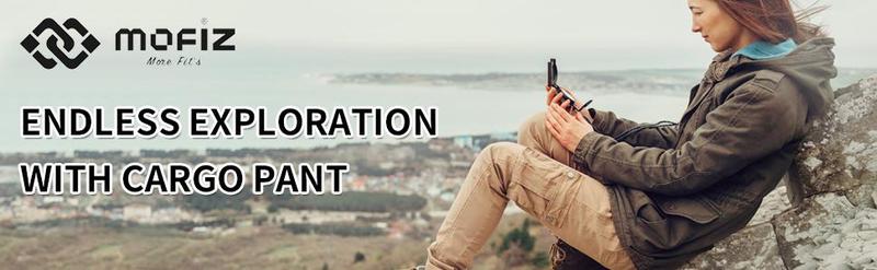 MoFiz Women's Cargo Capris Hiking Pants Lightweight Quick Dry Outdoor Athletic Travel Casual Loose Comfy Cute Pockets