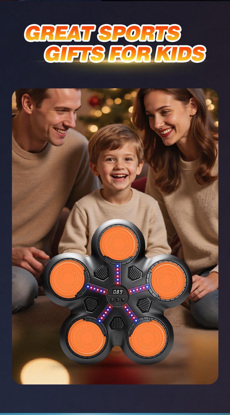 Smart Bluetooth-compatible Boxing Machine for Kids Aged 3+, Space-Saving Design, Precise Counting, Fun Fitness, USB PD Charging, Gift Idea