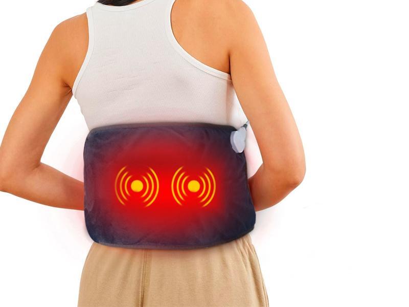 DailyLife Massage Heating Pad for Back Pain Cramps Relief 12"x24" Electric Heated Pad with 6 Heat Settings 4 Massage Modes Auto Shut-Off Machine Washable Warming Mat Gifts for Women Mother’s Day FathersDayGift