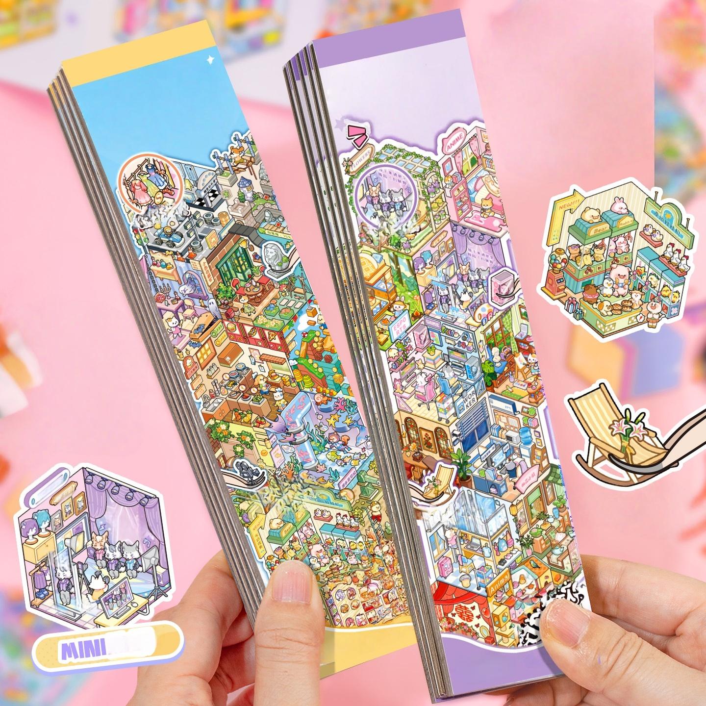 12 Sheets Pet Material Sticker Book, Hand Series Decorative Stickers, Crafts, Scrapbooking Journal Supplies, Perfect Birthday Gift Idea, Art Stickers