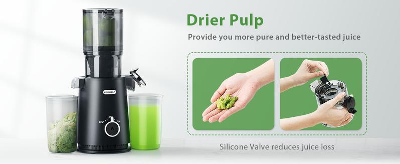 Cold Press Juicer, Whole Juicer, Juicer Machines with 4.35" Wide Mouth, Whole Fruit juicer, Juice Extractor for Vegetable and Fruit, High Juice Yield, Easy to Clean with Brush Cold Press Juicer, Whole Juicer, Juicer Machines with 4.35" Wide Mouth, Whole Fruit juicer, Juice Extractor for Vegetable and Fruit, High Juice Yield, Easy to Clean with Brush