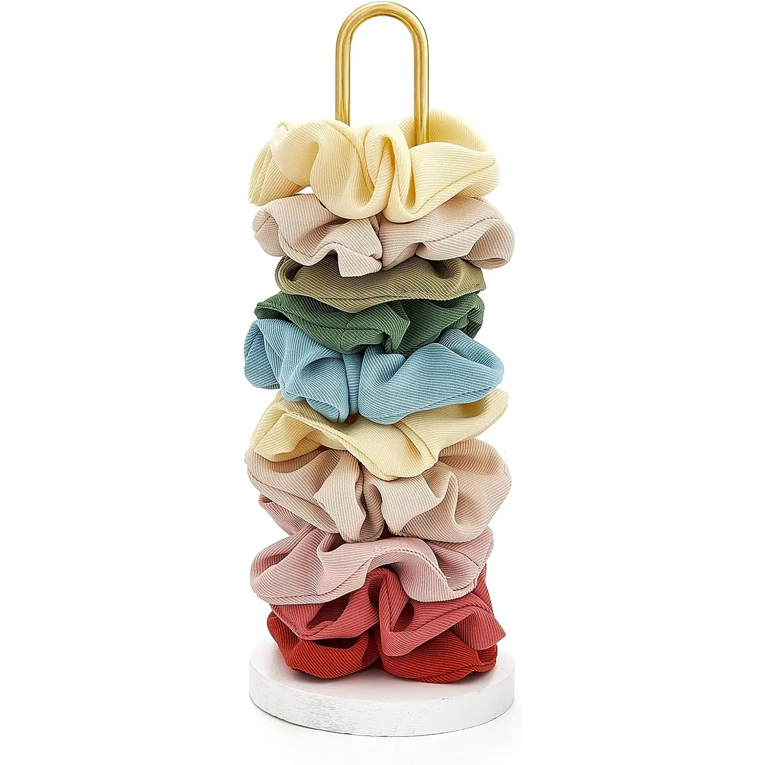 Scrunchie Holder Stand, Hair Tie Organizer Holds 20-30 Scrunchies | Storage Hair Accessories, Easy Assembly, Modern&Fashion, Fits Bathroom Bedroom , College Dorm Decor for Girls,