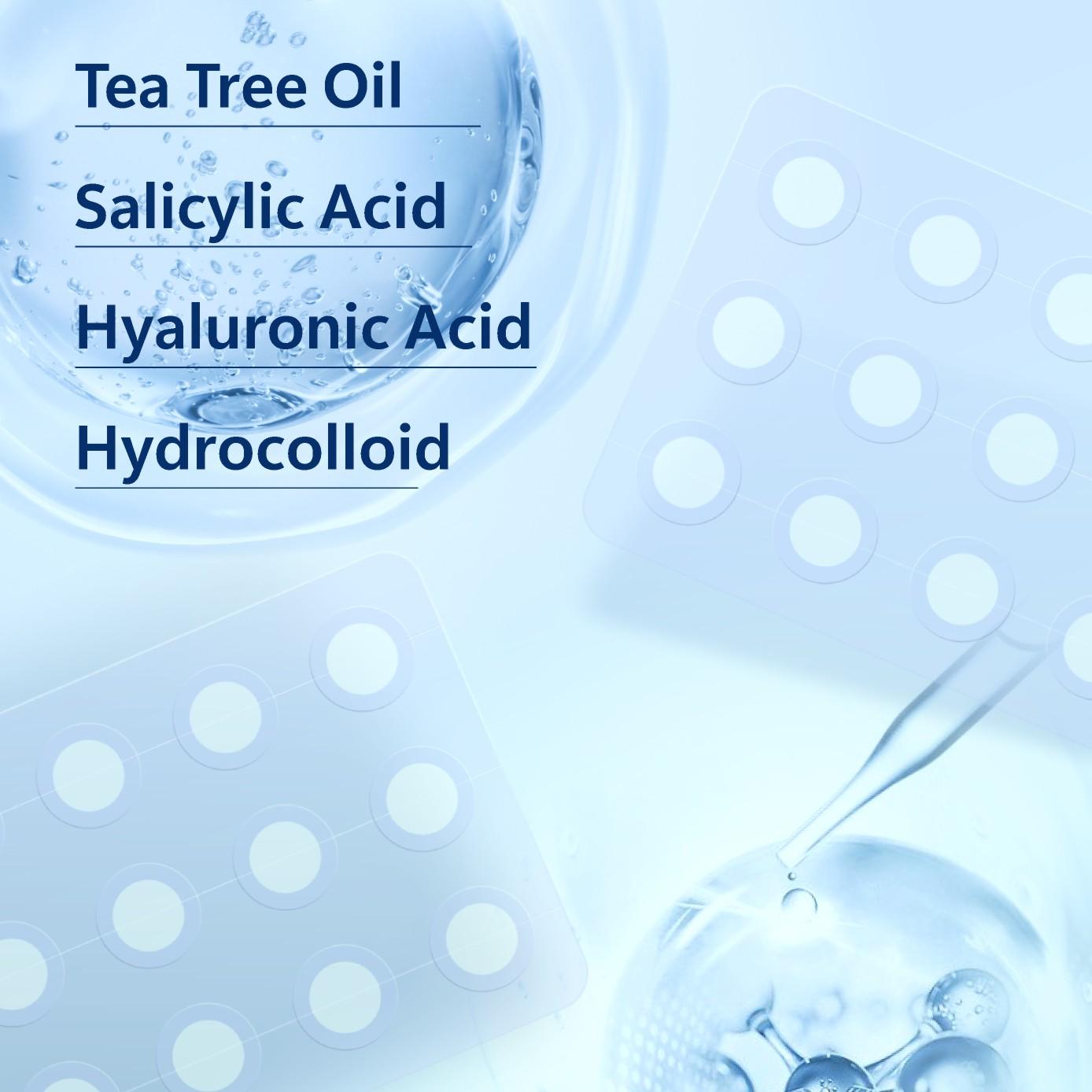 12/24 Pcs Micro Needle Acne Patch, Contains Salicylic Acid Hyaluronic Acid Tea Tree Oil, Single Pack Acne Care, Anti-Acne Treatment