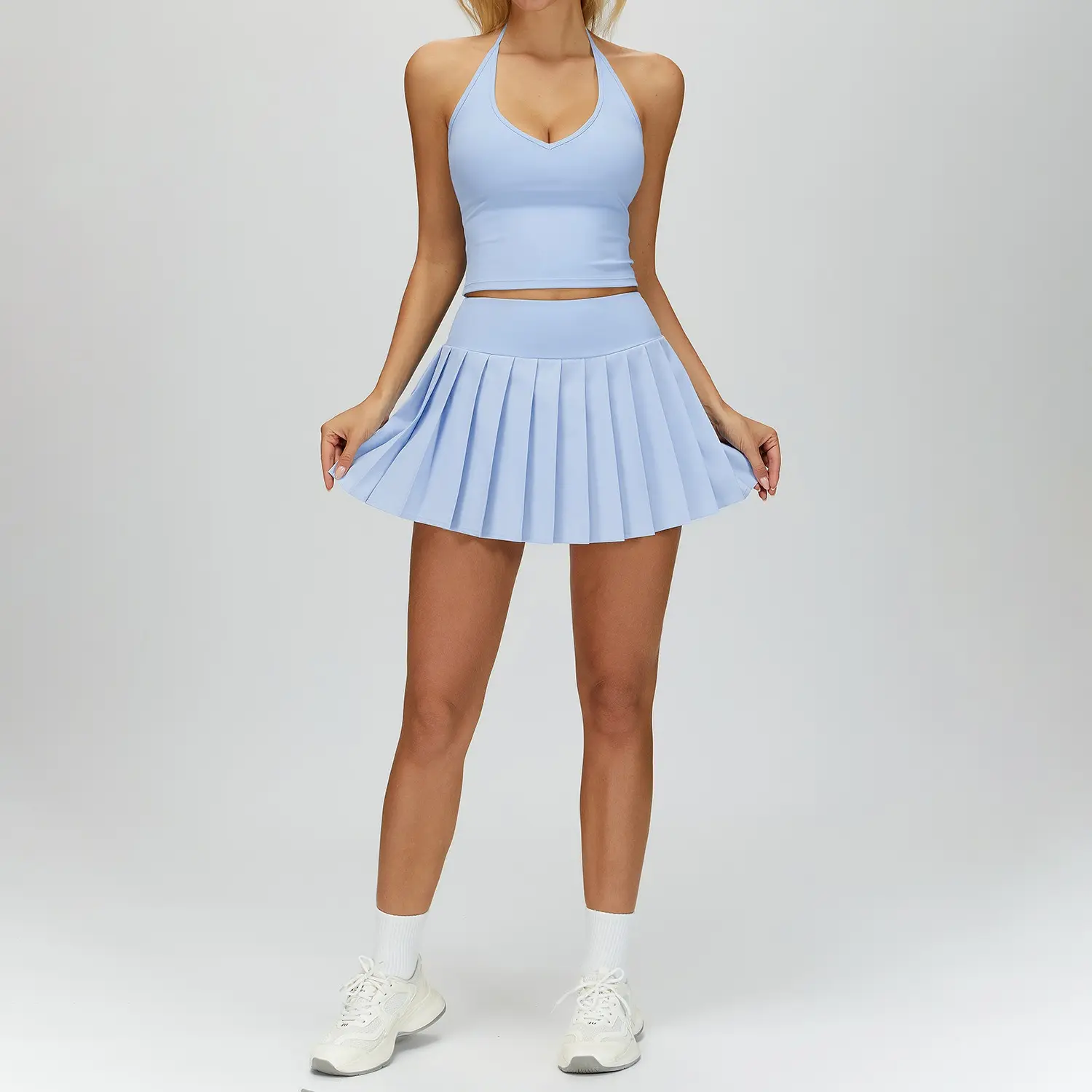 Sky Blue [Vest + Short Skirt]