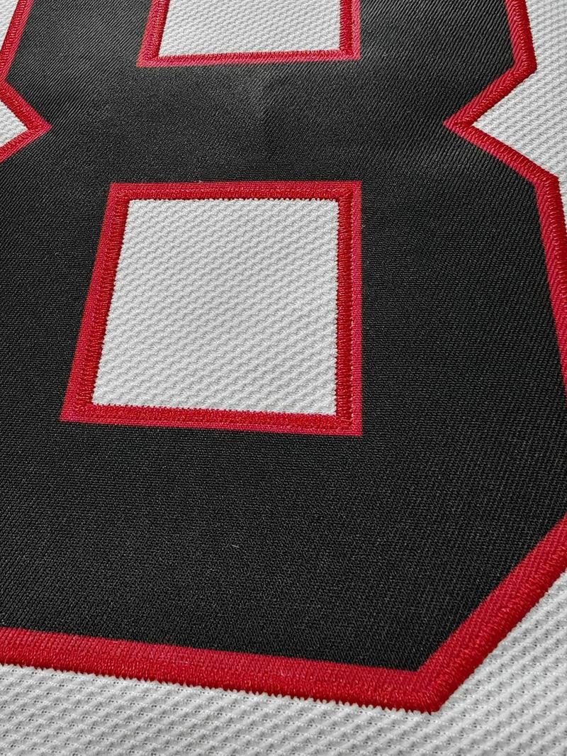 Men's Ice Hockey Jersey 88 Embroidered Casual Training T-Shirt, casual sportswear, Sporty V-Neck Long Sleeve, Loose-Fitting All Seasons