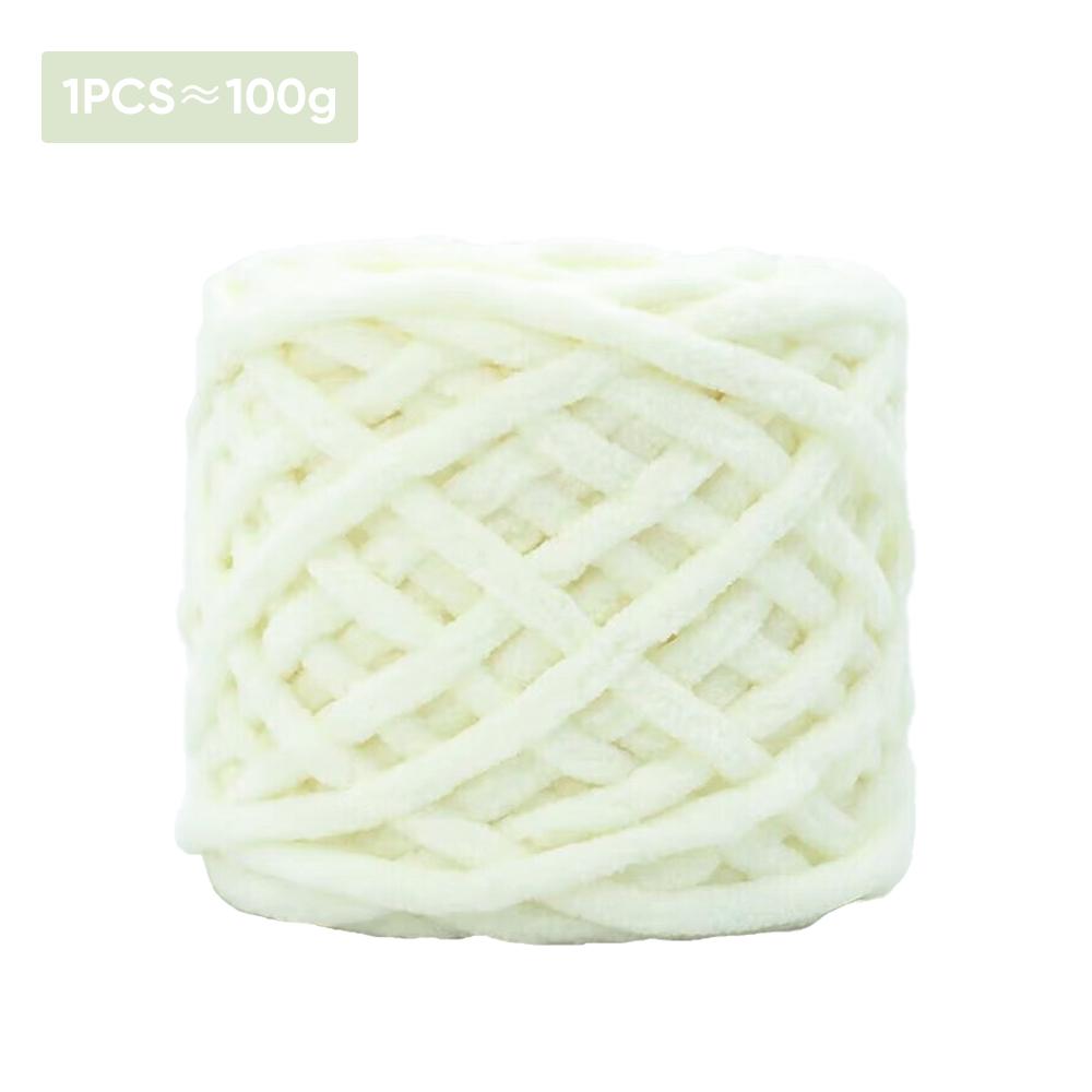 100g Thick Yarn Blanket Hand Knitted DIY Line, Soft Chenille Seat Pad Pet Nest Thread, Icelandic Scarf Hat Rod Needle Patchwork