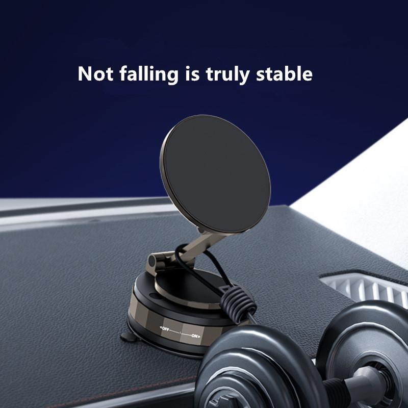 Magnetic Car Phone Holder, Vacuum Suction Dashboard Mount, Rotatable Folding Design, Suitable for Cars, Home, Office Use, Phone Holders for Your Car