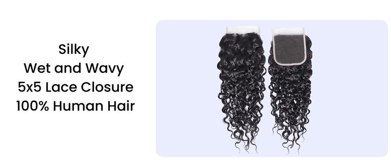 VIPbeauty 5x5 HD Ultra-thin Transparent Lace Closure Burmese Curly 12A Brazilian Virgin Human Hair Closure Free Part Pre Plucked with Baby Hair Natural Black