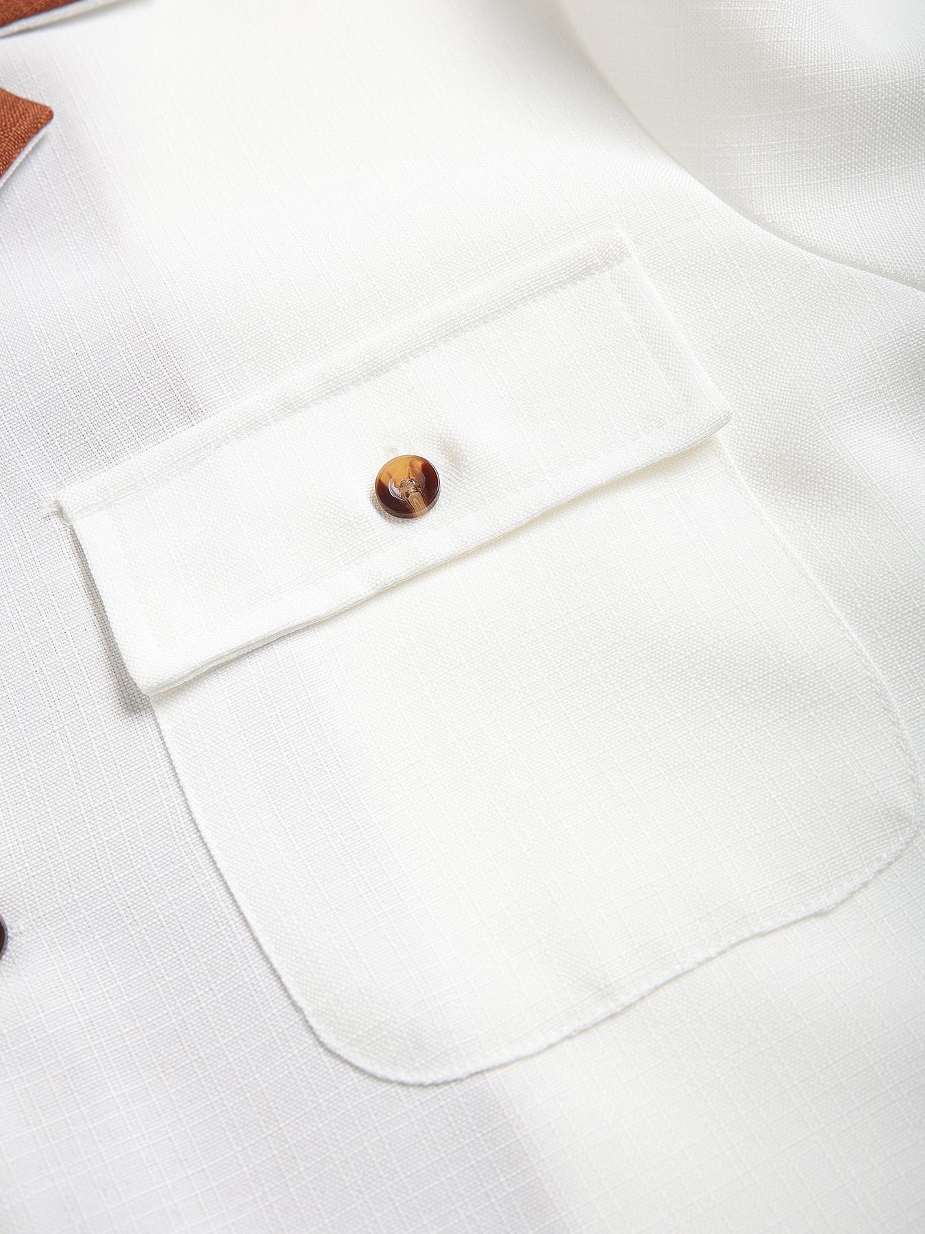 Men's 2 Piece Lounger Button Up Long Sleeve Shirt Matching Pants Loungewear Casual Fashion Style Suitable for Outdoor Wear, Beach Vacation, Travel and Other Outdoor Activities