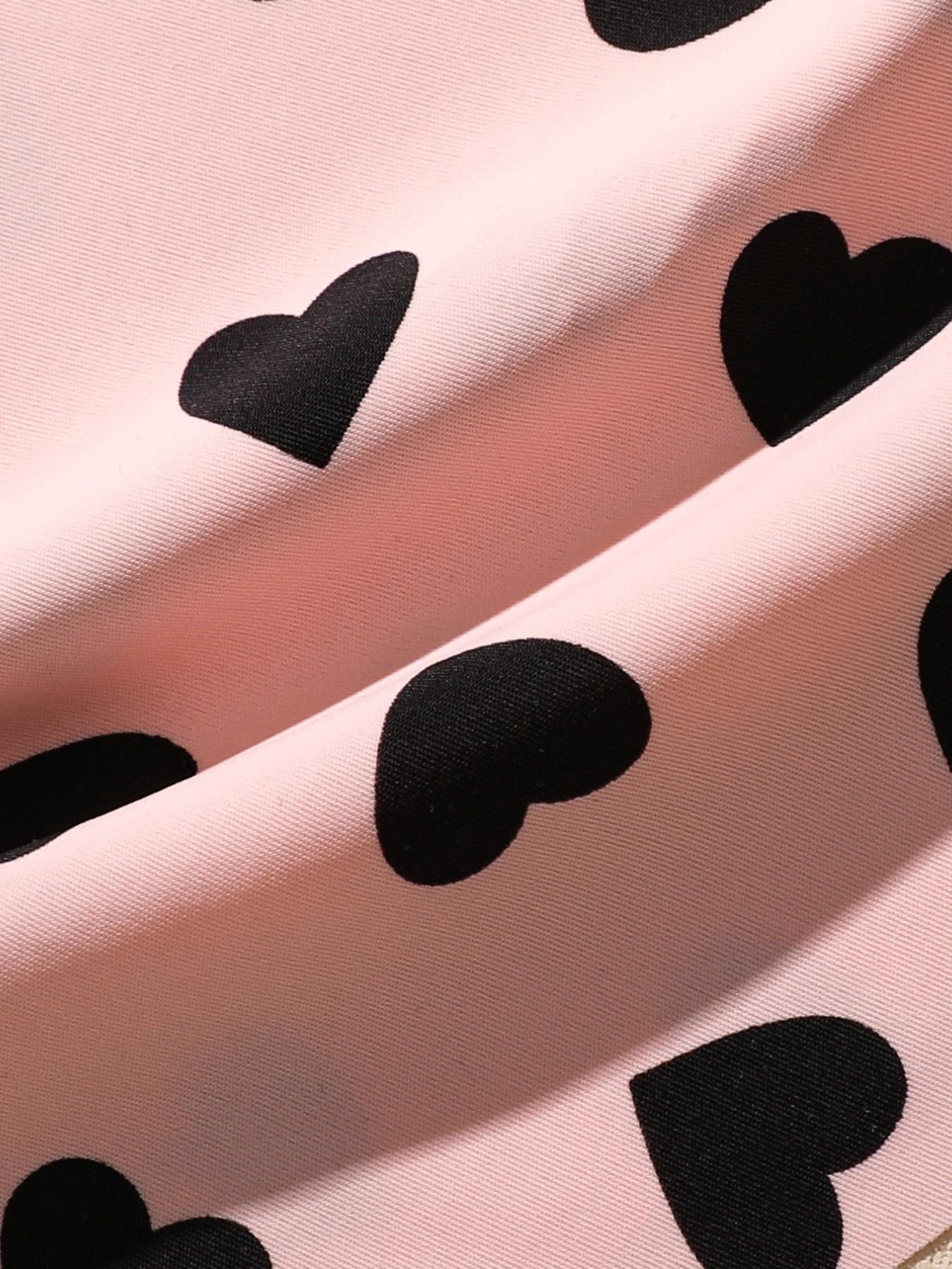 Valentine's Day Gift Set, 6-Pack Women's Seamless Panties, Heart & Leopard Print, Multi-Color Triangle Thongs, Comfortable Underwear