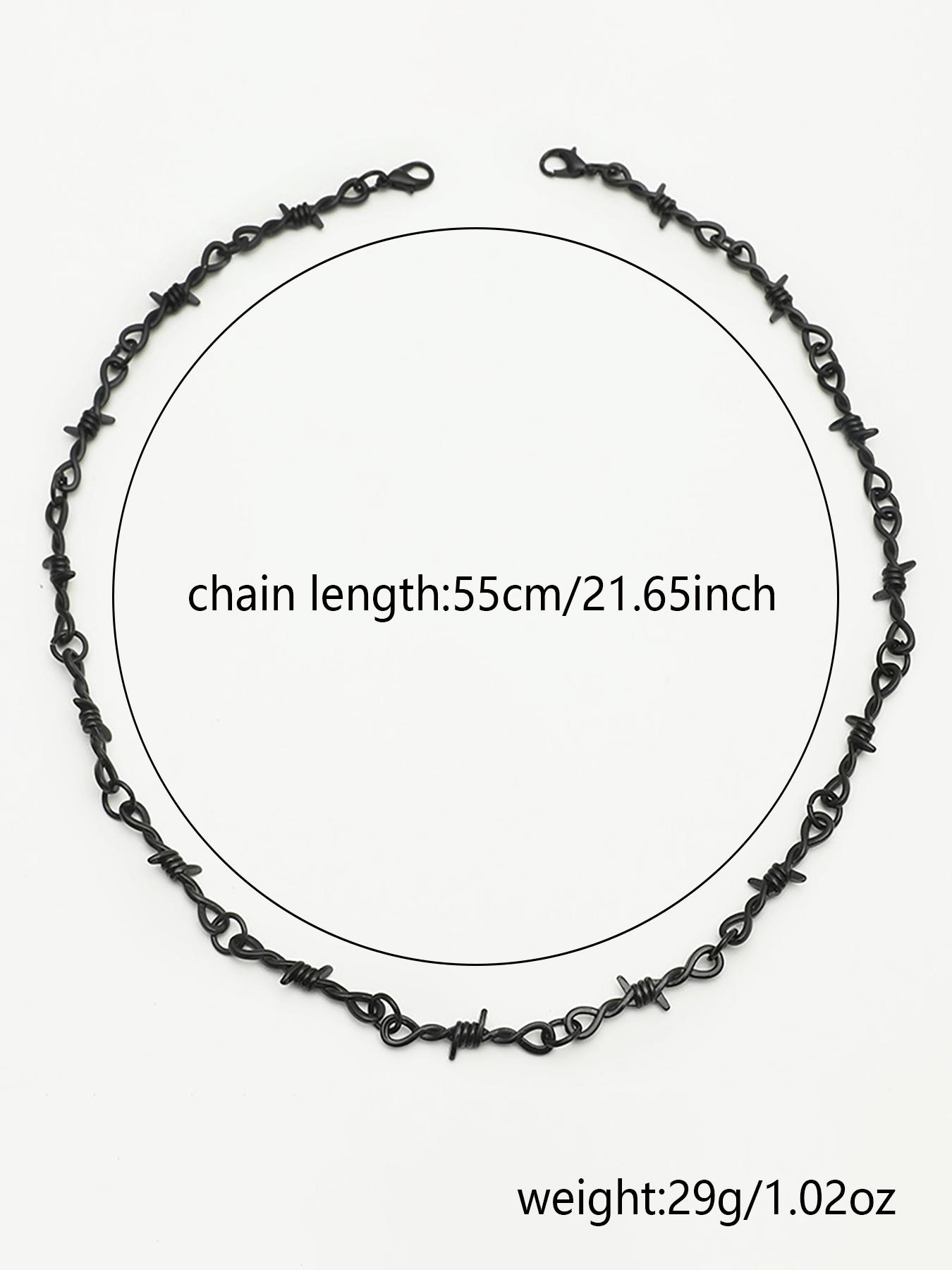 Men's Street Style Chain Necklace, Punk Style Chunky Chain Necklace, Fashion Jewelry for Party & Daily Clothing Decor, Trendy All-match & Exquisite Jewelry for Birthday Gift, Modern Versatile Accessories