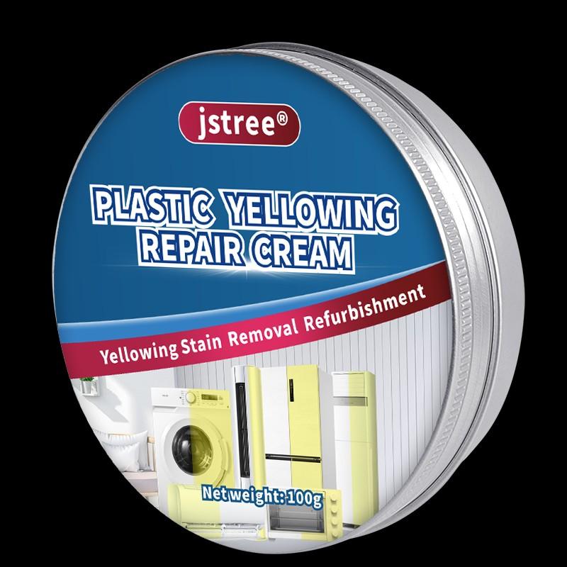 Jstree Plastic Removal Paste, Specifically Designed for Yellowing, Aging, and Discolored Plastics, 100g, Effective Cleaning Solution