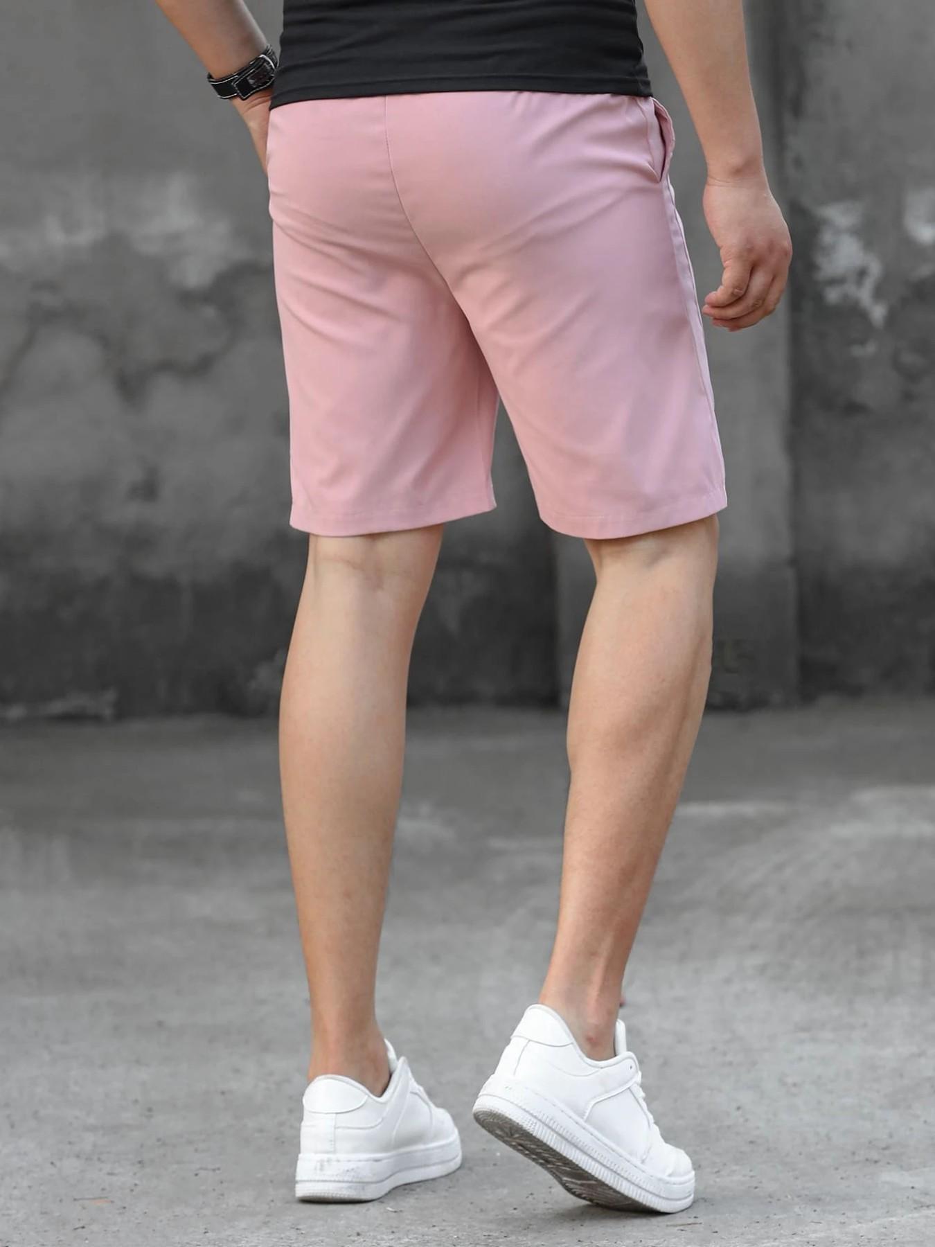 Men's Casual Shorts with Tie Waist, Summer Beach Shorts, Lightweight Quick-Dry Sports Leisure Shorts, Comfortable and Stylish