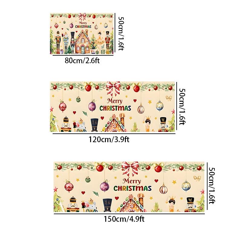 Christmas Kitchen Rug, Nutcracker Kitchen Mat, Farmhouse Kitchen Decor, Non-Slip Carpet, Holiday Gift, Farmhouse Kitchen Rugs, Suitable for Entryway Bathroom Bedroom Balcony Hallway Laundry Room